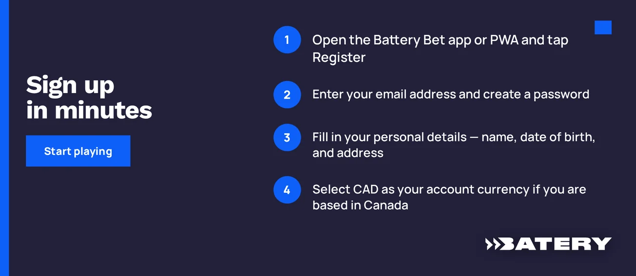 Follow four account steps.